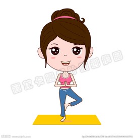 妙美瑜伽女孩