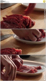 菜板切肉