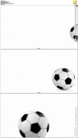 白背景滚动的足球