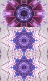 方格城市大楼旋转万花筒VJ视频