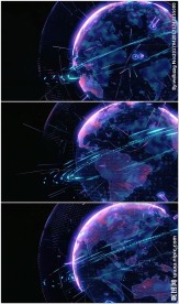 科技点线网格地球动态背景