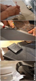 皮匠手工制作皮包