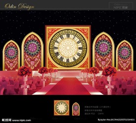 红色巴洛克婚礼