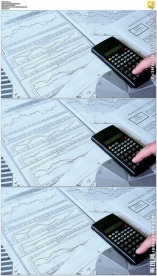 金融按计算器分析数据