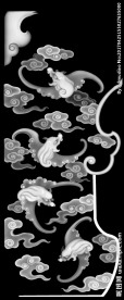 蝙蝠腿浮雕灰度图