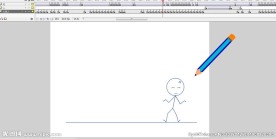 铅笔画火柴人临摹动画22秒