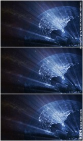 科技地球光线粒子