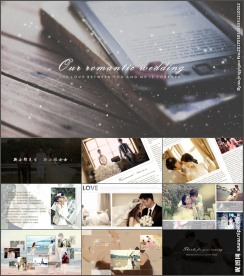 唯美浪漫婚礼婚庆视频开场PPT