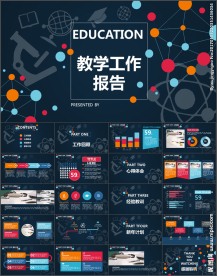 创意教学报告培训课件PPT模板