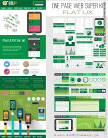 绿色手机界面素材