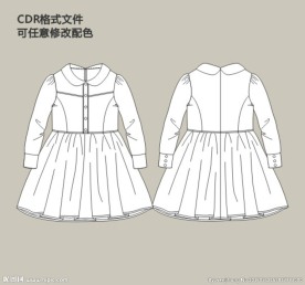 女大童少女装长袖连衣裙