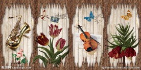 欧式复古风装饰画背景墙