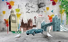 复古怀旧英伦装饰画