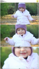 公园可爱的小女孩