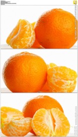 旋转的可口橘子