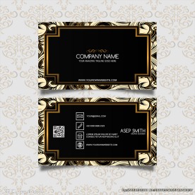 精致矢量个人商务名片