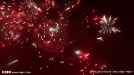 炫彩烟花高清视频素材