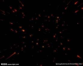 金色粒子星空视频素材