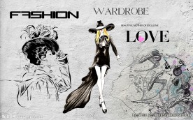 时尚美女装饰画背景墙