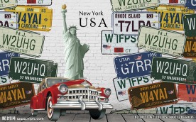 复古美式装饰画