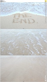 海水冲去沙滩上的字