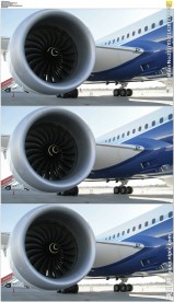 机场飞机螺旋桨