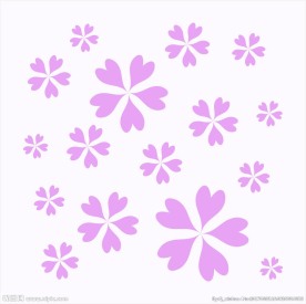 硅藻泥印花尺量图 小碎花