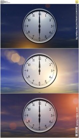 时钟转动斗转星移