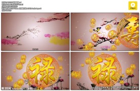 寿宴视频 福寿片头 寿字 寿宴