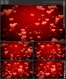 桃心 爱心 婚礼 喜庆 粒子歌