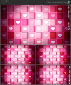 桃心 爱心 婚礼 喜庆 粒子歌