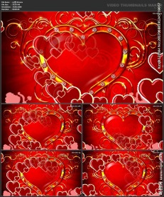 桃心 爱心 婚礼  喜庆 粒子