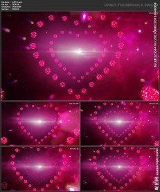 桃心 爱心 喜庆 粒子歌舞表演