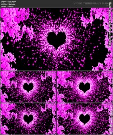 桃心 爱心 喜庆 粒子歌舞表演