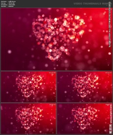 桃心 爱心 喜庆 粒子歌舞表演