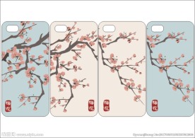 梅花印花手机壳
