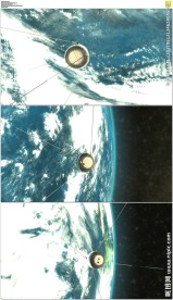 人造卫星环绕地球飞行