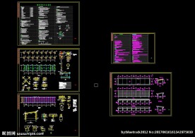 全套钢构车棚图纸