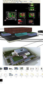 档案馆建筑草图SU模型含cad