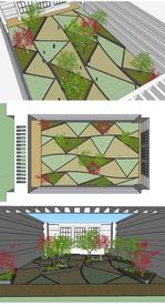 中庭景观草图大师SU模型