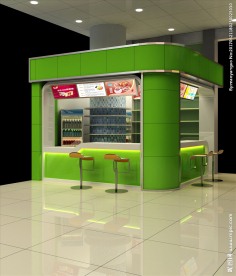果汁冷饮店3d效果图