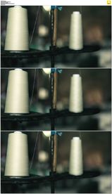 缝纫机的白色线团