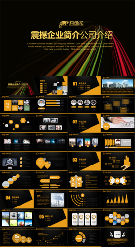 大气企业简介公司介绍宣传PPT