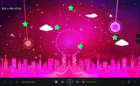 粉红城市儿童摩天轮