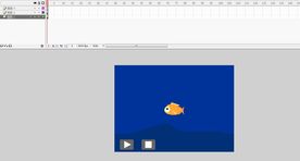 鱼5秒海底世界鱼儿动画fla
