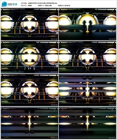 金属阵列变形灯光变幻VJ背景