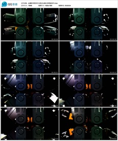 金属阵列变形灯光变幻VJ背景