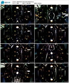 金属阵列变形灯光变幻VJ背景