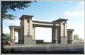 园区大门 模型3dmax带材质