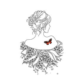 蕾丝女王 花纹线条手机壳